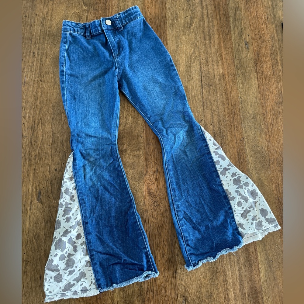 Girls bell bottom jeans